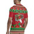Italy Christmas Rugby Jersey Italian Map Poinsettia - Wonder Print Shop
