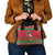 Italy Christmas Shoulder Handbag Italian Map Poinsettia - Wonder Print Shop