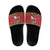 Italy Christmas Slide Sandals Italian Map Poinsettia - Wonder Print Shop