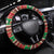 Italy Christmas Steering Wheel Cover Italian Map Poinsettia - Wonder Print Shop