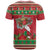 Italy Christmas T Shirt Italian Map Poinsettia - Wonder Print Shop