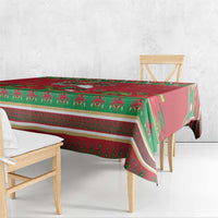 Italy Christmas Tablecloth Italian Map Poinsettia - Wonder Print Shop