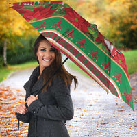 Italy Christmas Umbrella Italian Map Poinsettia - Wonder Print Shop