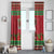 Italy Christmas Window Curtain Italian Map Poinsettia - Wonder Print Shop