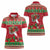 Italy Christmas Women Polo Shirt Italian Map Poinsettia - Wonder Print Shop