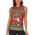Italy Christmas Women Sleeveless Polo Shirt Italian Map Poinsettia - Wonder Print Shop