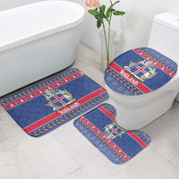 Iceland Christmas Bathroom Set Coat Of Arms Christmas Pattern - Wonder Print Shop