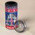 Iceland Christmas 4 in 1 Can Cooler Tumbler Coat Of Arms Christmas Pattern - Wonder Print Shop