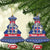 Iceland Christmas Ceramic Ornament Coat Of Arms Christmas Pattern - Wonder Print Shop