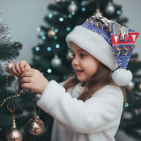 Iceland Christmas Santa Hat Coat Of Arms Christmas Pattern - Wonder Print Shop