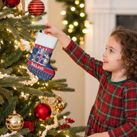 Iceland Christmas Stocking Coat Of Arms Christmas Pattern - Wonder Print Shop