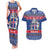 Iceland Christmas Couples Matching Tank Maxi Dress and Hawaiian Shirt Coat Of Arms Christmas Pattern - Wonder Print Shop