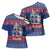 Iceland Christmas Cross Shoulder Shirt Coat Of Arms Christmas Pattern - Wonder Print Shop