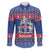 Iceland Christmas Family Matching Long Sleeve Bodycon Dress and Hawaiian Shirt Coat Of Arms Christmas Pattern - Wonder Print Shop