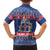 Iceland Christmas Family Matching Off The Shoulder Long Sleeve Dress and Hawaiian Shirt Coat Of Arms Christmas Pattern - Wonder Print Shop