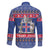 Iceland Christmas Family Matching Puletasi and Hawaiian Shirt Coat Of Arms Christmas Pattern - Wonder Print Shop