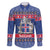 Iceland Christmas Family Matching Short Sleeve Bodycon Dress and Hawaiian Shirt Coat Of Arms Christmas Pattern - Wonder Print Shop