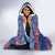 Iceland Christmas Hooded Blanket Coat Of Arms Christmas Pattern - Wonder Print Shop