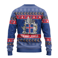Iceland Christmas Ugly Christmas Sweater Coat Of Arms Christmas Pattern - Wonder Print Shop