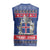 Iceland Christmas Knitted V-Neck Vest Coat Of Arms Christmas Pattern - Wonder Print Shop