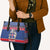 Iceland Christmas Leather Bag Coat Of Arms Christmas Pattern - Wonder Print Shop