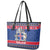 Iceland Christmas Leather Tote Bag Coat Of Arms Christmas Pattern - Wonder Print Shop