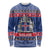 Iceland Christmas Long Sleeve Shirt Coat Of Arms Christmas Pattern - Wonder Print Shop
