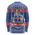 Iceland Christmas Long Sleeve Shirt Coat Of Arms Christmas Pattern - Wonder Print Shop