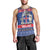 Iceland Christmas Men Tank Top Coat Of Arms Christmas Pattern - Wonder Print Shop