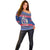 Iceland Christmas Off Shoulder Sweater Coat Of Arms Christmas Pattern - Wonder Print Shop