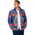 Iceland Christmas Padded Jacket Coat Of Arms Christmas Pattern - Wonder Print Shop