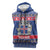 Iceland Christmas Sleeveless Hoodie Coat Of Arms Christmas Pattern - Wonder Print Shop