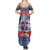 Iceland Christmas Summer Maxi Dress Coat Of Arms Christmas Pattern - Wonder Print Shop