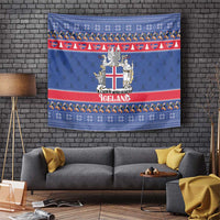 Iceland Christmas Tapestry Coat Of Arms Christmas Pattern - Wonder Print Shop