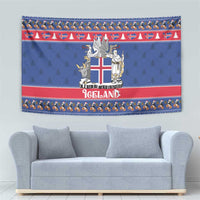 Iceland Christmas Tapestry Coat Of Arms Christmas Pattern - Wonder Print Shop