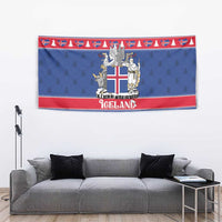 Iceland Christmas Tapestry Coat Of Arms Christmas Pattern - Wonder Print Shop