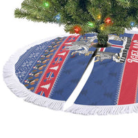 Iceland Christmas Tree Skirt Coat Of Arms Christmas Pattern - Wonder Print Shop