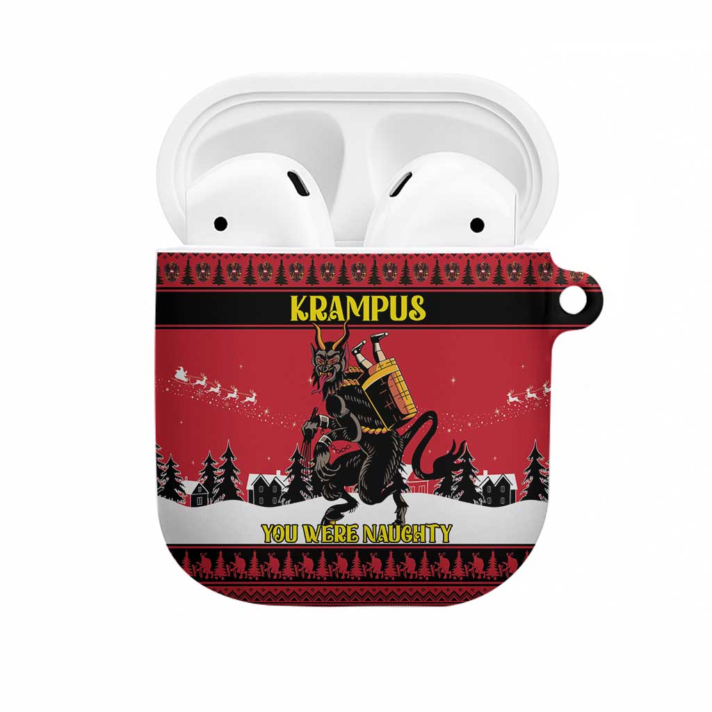 Austria Christmas AirPods Case Krampus You Were Naughty - Wonder Print Shop