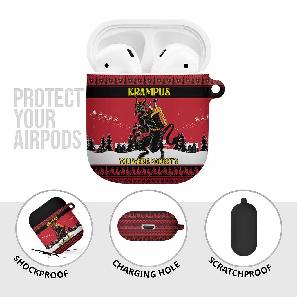 Austria Christmas AirPods Case Krampus You Were Naughty - Wonder Print Shop