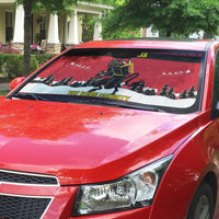 Austria Christmas Auto Sun Shade Krampus You Were Naughty - Wonder Print Shop