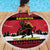 Austria Christmas Beach Blanket Krampus You Were Naughty - Wonder Print Shop