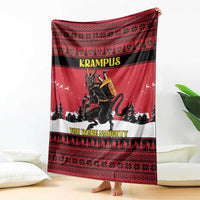 Austria Christmas Blanket Krampus You Were Naughty - Wonder Print Shop