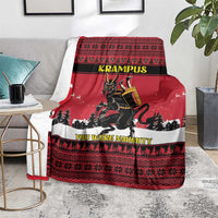 Austria Christmas Blanket Krampus You Were Naughty - Wonder Print Shop