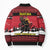 Austria Christmas Bomber Puffer Jacket Krampus You Were Naughty - Wonder Print Shop