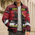Austria Christmas Bomber Puffer Jacket Krampus You Were Naughty - Wonder Print Shop
