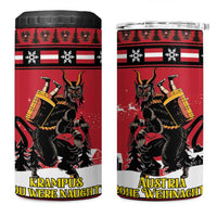 Austria Christmas 4 in 1 Can Cooler Tumbler Krampus You Were Naughty - Wonder Print Shop