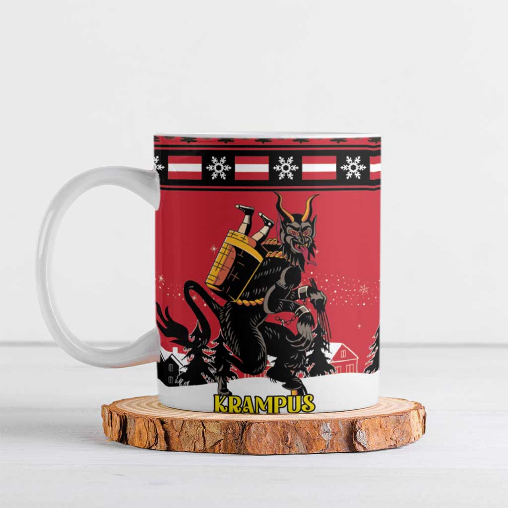 Austria Christmas Ceramic Mug Krampus You Were Naughty - Wonder Print Shop