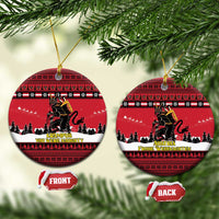 Austria Christmas Ceramic Ornament Krampus You Were Naughty - Wonder Print Shop