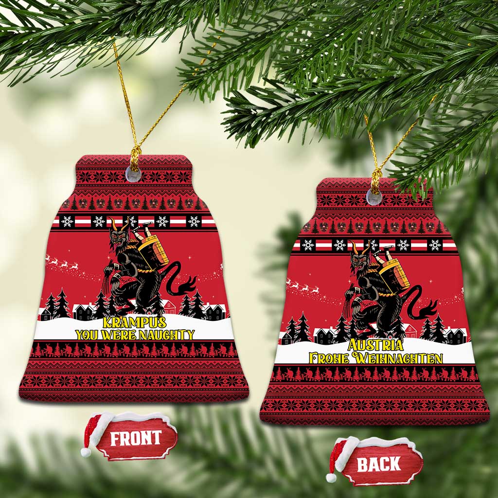 Austria Christmas Ceramic Ornament Krampus You Were Naughty - Wonder Print Shop