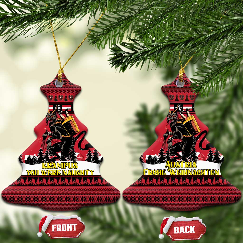 Austria Christmas Ceramic Ornament Krampus You Were Naughty - Wonder Print Shop